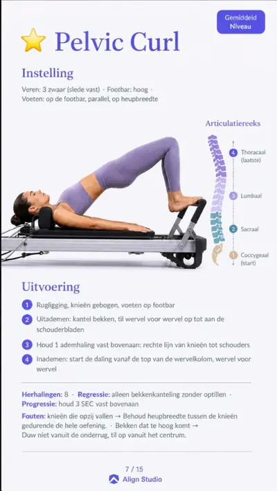 Voorbeeldpagina: Pelvic Curl